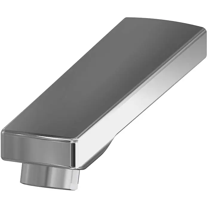 KWC Waschtischarmatur KWC AR Auslauf, F3, für UP-Armatur, 130 mm, Luftsprudler 3l, 2030051051 -  - Schlichter, rechteckiger Chrom-Wasserhahnauslauf.
