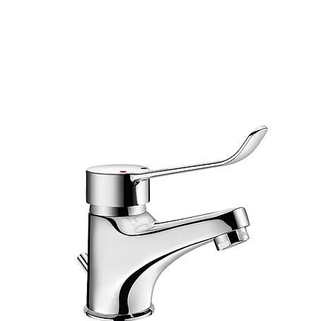 Delabie  Waschtischarmatur Delabie EHM für WT H60mm, Zugstangenablaufgarnitur, Hygienehebel