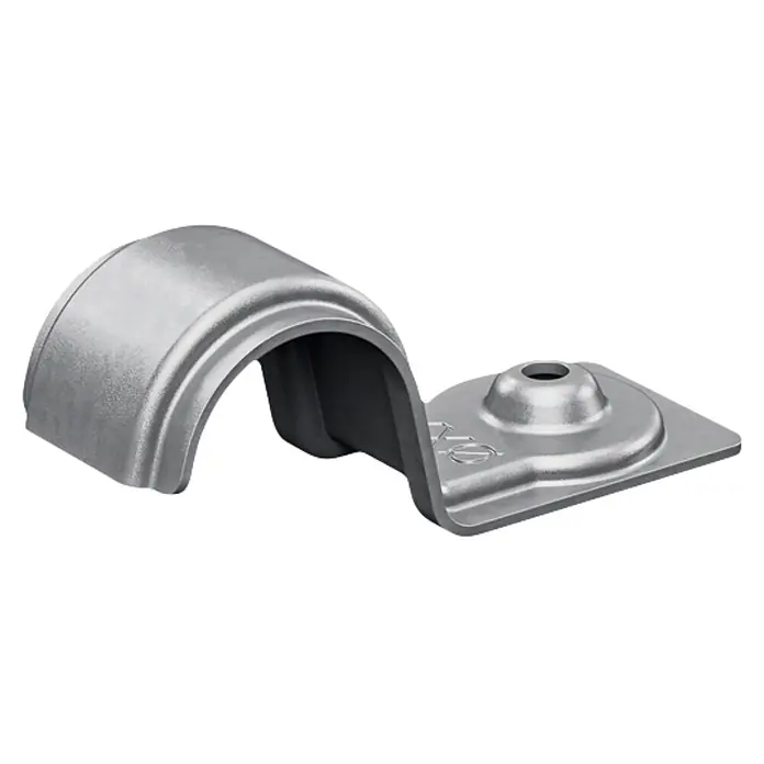 Bosch Professional Kabelhalter Pro EMS - Durchmesser: 40 mm, 100 Stk. - Silbergraue U-förmige Gussschelle mit flacher Basis und erhöhtem Befestigungszapfen.