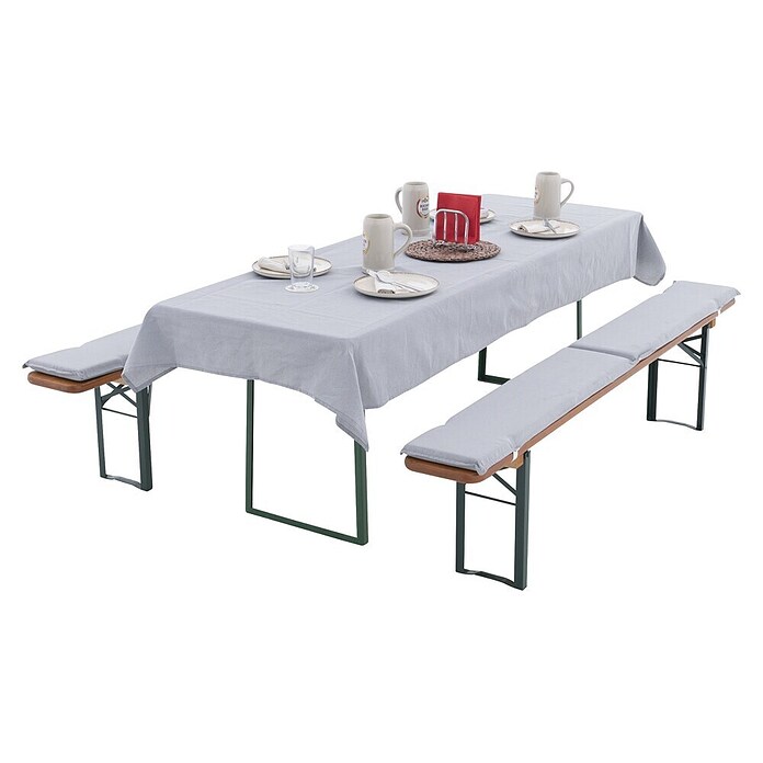 Bierbankauflagen-Set Life (Hellgrau, 110 x 49 x 9 cm) | BAUHAUS