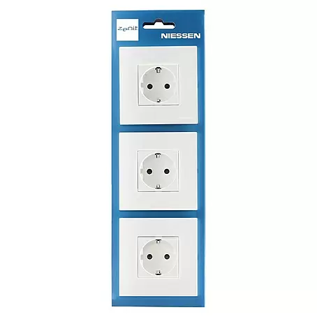 Niessen Zenit Enchufe 2 P+TT pack 3 unidades