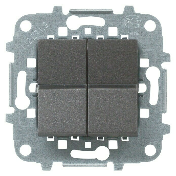 Niessen Zenit Interruptor/Conmutador doble (Antracita)