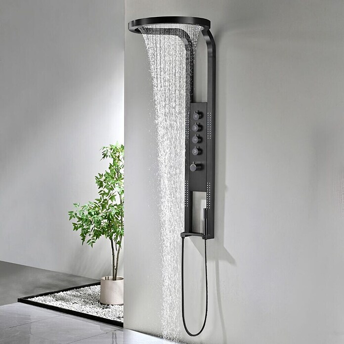 Best Design Douchesysteem Nero-Future 2.0 (Diameter douchekop: 52 cm, Mat, Zwart) | BAUHAUS