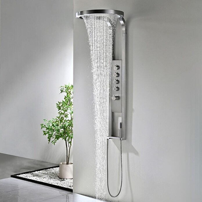 Best Design Douchesysteem Ore-Future (Diameter douchekop: 52 cm, Mat, RVS) | BAUHAUS
