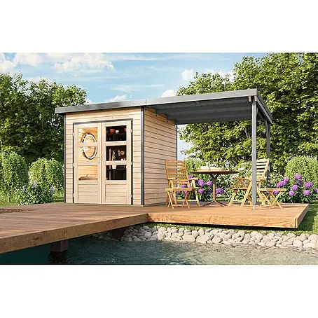 Karibu  Gartenhaus Pluto 1 A