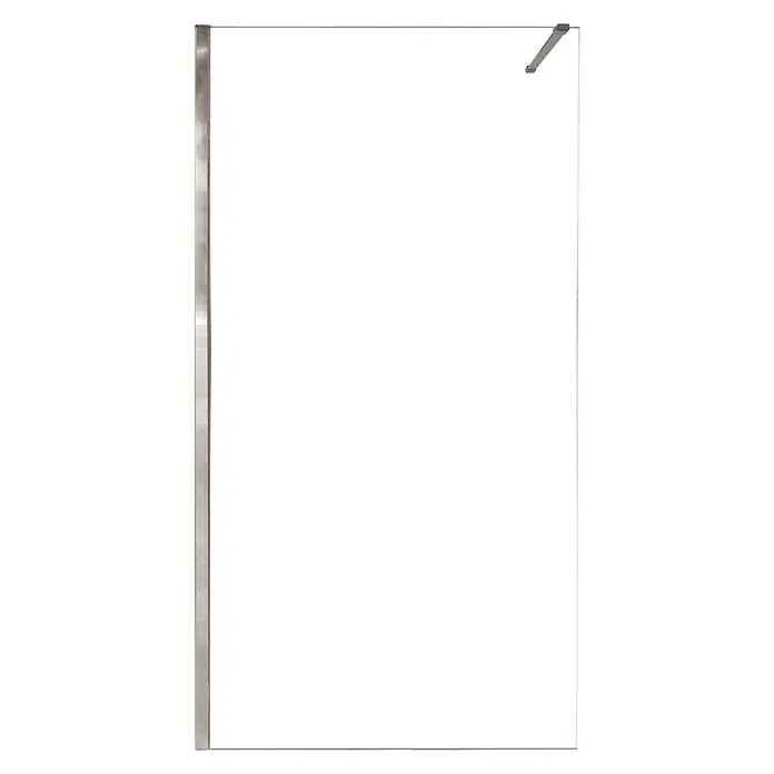 Mampara de ducha fija Antibes - An x Al: 118 x 200 cm, Cromo - Mampara de ducha con marco y barra estabilizadora. Cabina de ducha de alta calidad para baños modernos, elegante y funcional.
