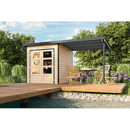 Karibu  Gartenhaus Pluto 1 A