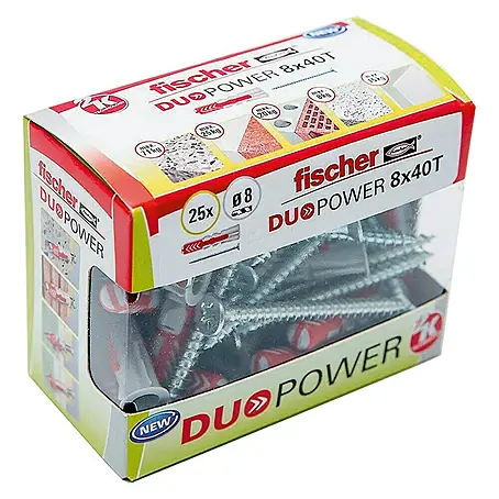 Fischer Duopower Set de tacos y tornillos S DIY