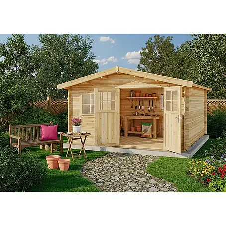 Alpholz  Gartenhaus ECO Set Valeria