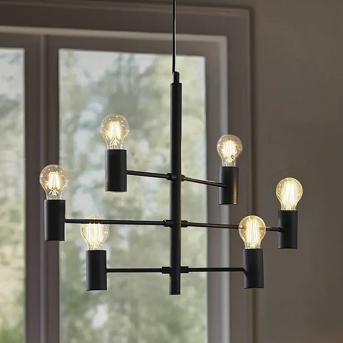 Lucande Pendelleuchte in schwarz, Hängelampe online kaufen bei BAUHAUS