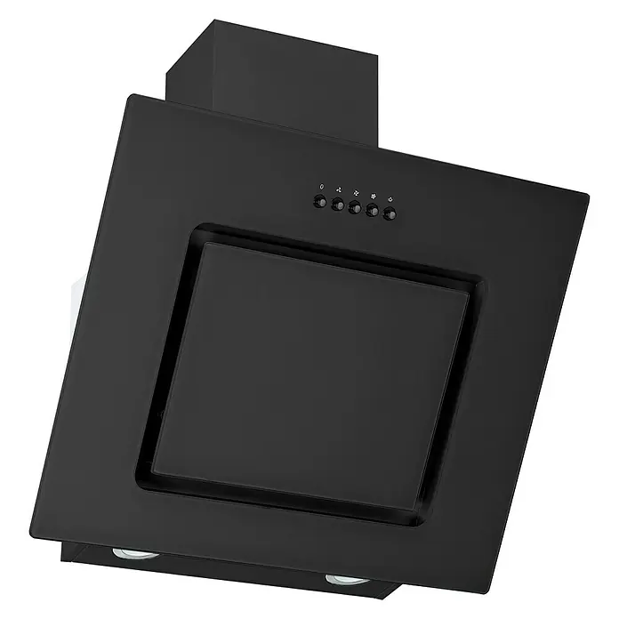 Respekta Premium Winkelküche RP290EGCBO - B x T: 290 x 200 cm, Grau, Mit Elektrogeräten - Ein schicker, schwarzer Dunstabzug sorgt für saubere Luft beim Kochen. Die moderne Haube ist ein echter Blickfang in jeder Küche.