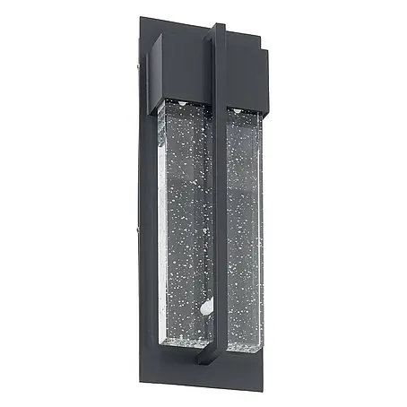 Lucande LED Wandleuchte aussen in anthrazit, transparent, Aussenlampe Wand