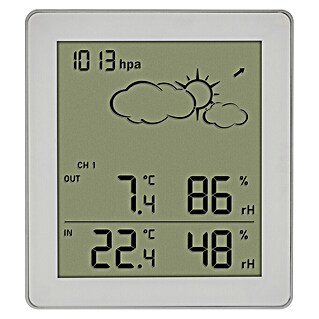 TFA Dostmann Wetterstation Clear (Digital, Weiß, 94 x 20 x 105 mm)