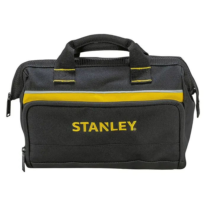 Stanley Bolsa para herramientas 1-93-330 - Nylon - Bolsa de herramientas Stanley negra y amarilla con asa. Ideal para transportar y organizar tus herramientas.