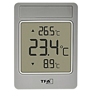 TFA Dostmann Fensterthermometer Windoo (Digital, L x B x H: 66 x 21 x 90 mm)