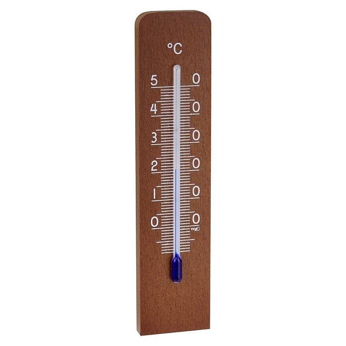 TFA Dostmann Innen-Thermometer (Analog, L x B x H: 31 x 12 x 133 mm, Braun, Holz) | BAUHAUS