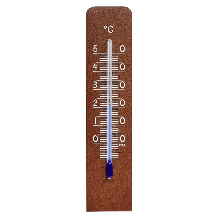 TFA Dostmann Innen-Thermometer (Analog, L x B x H: 31 x 12 x 133 mm, Braun, Holz) | BAUHAUS
