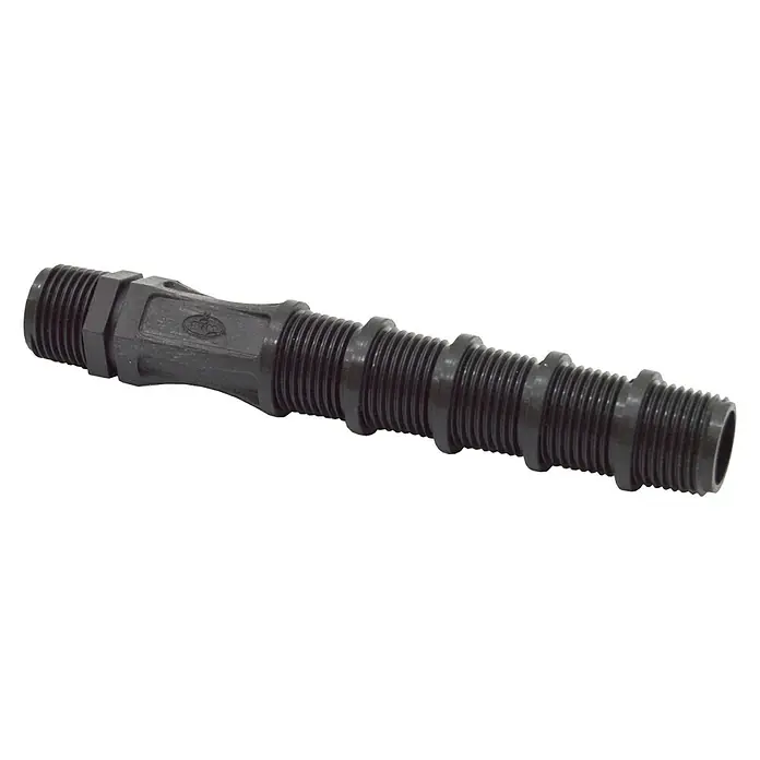 Bobina recortable - Dimensión conexión: ½″, Apto para: Sistemas rociadores - Acoplamiento negro acanalado con extremos roscados para sistemas de plomería. Ideal para aplicaciones sanitarias e instalaciones.