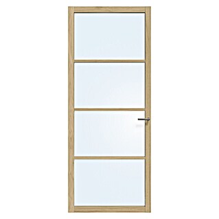 Solid Elements Binnendeur SE LK303 opdek links (83 x 201,5 cm, Licht eiken, Opdek links, Blank glas)