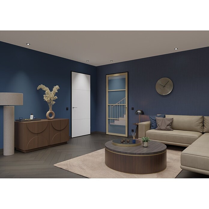 Solid Elements Binnendeur SE LK303 opdek links (83 x 201,5 cm, Licht eiken, Opdek links, Blank glas) | BAUHAUS