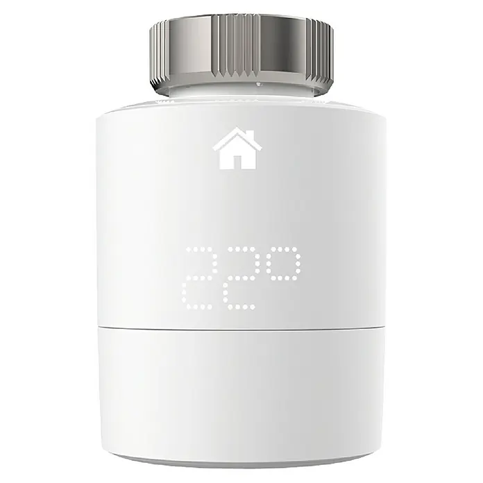 Tado Smartes Termostato de radiador Starter Kit V3+IN - 2 pzs. - Termostato inteligente para radiador con pantalla digital para un control cómodo de la temperatura en casa.