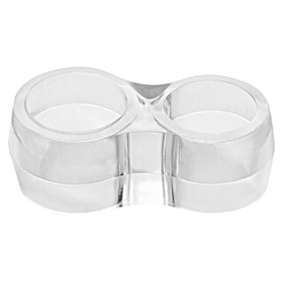 Stenski zaustavljalec vrat (Plastika, 4 kos, Prozorna, Premer: 17 mm)