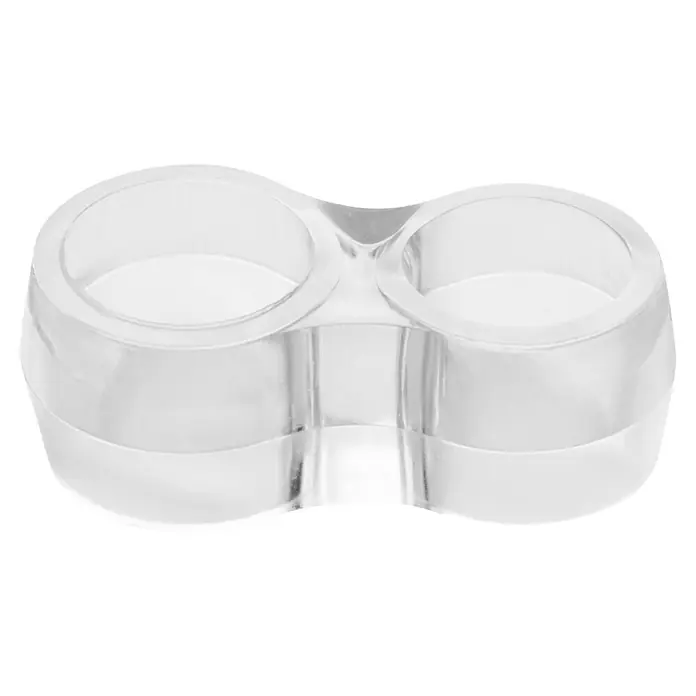 Wandtürstopper 17/15mm - Kunststoff, 4 Stk., Transparent, Durchmesser: 17 mm - Klare Acryl-Eierbecher für den Frühstückstisch. Elegantes Design für zwei Eier, perfekt für ein stilvolles Frühstückserlebnis.