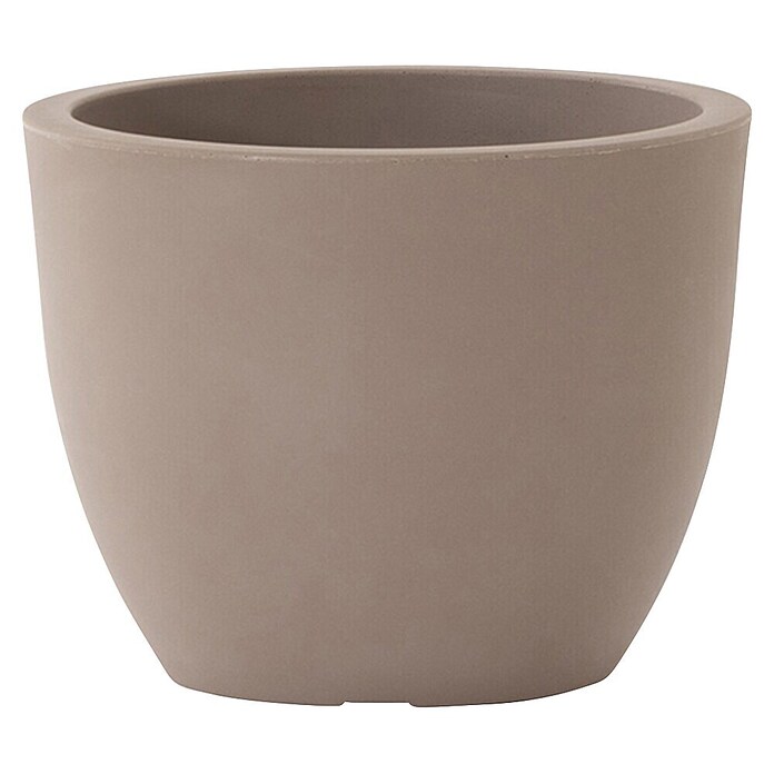 Siena Garden Pflanzgefäß BRISTOL (Ø x H: 30 x 23 cm, Taupe, Kunststoff, 1 Stk.) | BAUHAUS