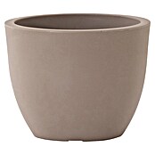 Siena Garden Pflanzgefäß BRISTOL (Ø x H: 30 x 23 cm, Taupe, Kunststoff, 1 Stk.) | BAUHAUS