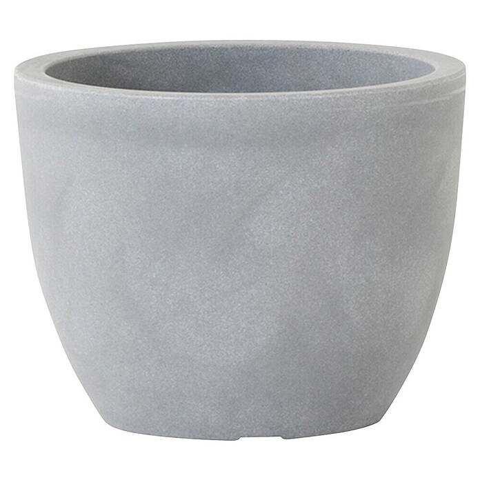 Siena Garden Pflanzgefäß BRISTOL (Ø x H: 30 x 23 cm, Grau, Kunststoff, 1 Stk.) | BAUHAUS