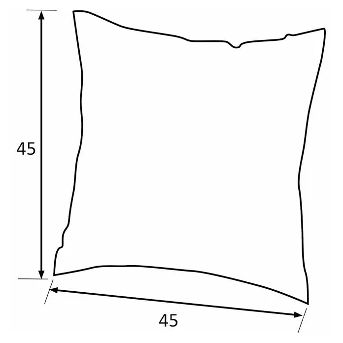 Siena Garden Kissen PRIME - 45 x 45 cm, Grau, Quadratisch - Weißes quadratisches Kissen, Maße 45x45 cm.