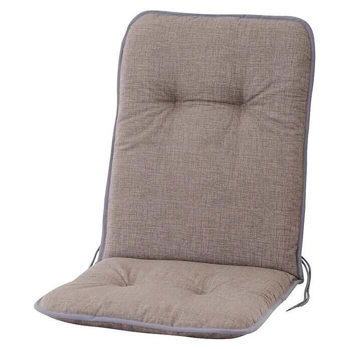 Siena Garden Niederlehner-Auflage Elda (Taupe, L x B x H: 100 x 47 x 6 cm, Baumwolle/Polyester, Atmungsaktiv) | BAUHAUS