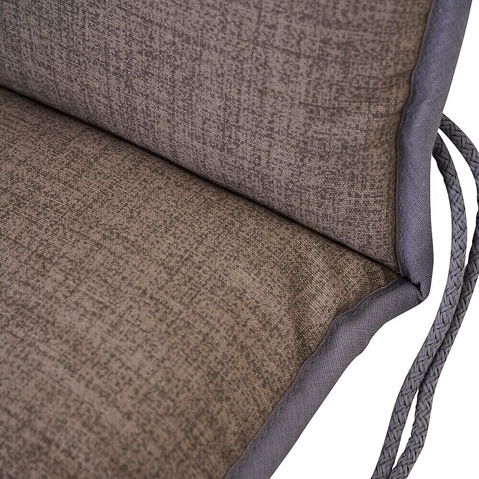 Siena Garden Niederlehner-Auflage Elda (Taupe, L x B x H: 100 x 47 x 6 cm, Baumwolle/Polyester, Atmungsaktiv) | BAUHAUS