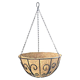 Siena Garden Blumenampel Swirl (Durchmesser: 35 cm, Stahl, Natur)