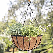 Siena Garden Blumenampel Wrought (Stahl, Schwarz, Natur) | BAUHAUS