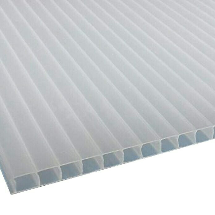 Placa de policarbonato celular Ópalo (3 m x 0,98 m x 10 mm, Policarbonato, Opal)