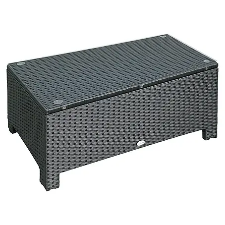Outsunny  Garten-Loungetisch im Rattan-Design