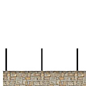 Poste para valla Ventia (Altura: 150 cm, Antracita, Aluminio) | BAUHAUS