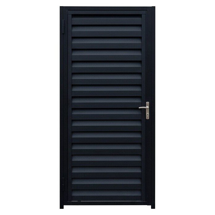 Puerta de valla Ventia (100 x 200 cm, Antracita, Aluminio) | BAUHAUS