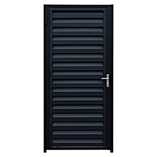 Puerta de valla Ventia (100 x 200 cm, Antracita, Aluminio)