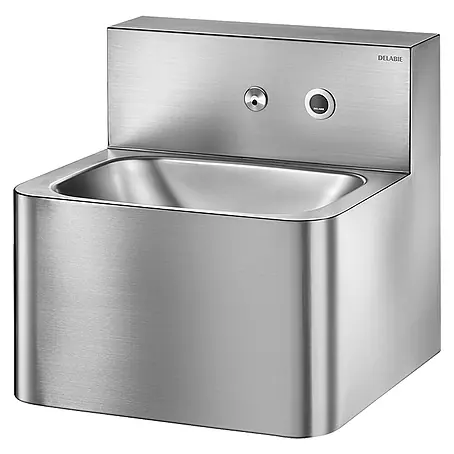 Delabie  Waschtisch Delabie WT TEK wandh. mit integr. elektron. Armatur Edst. 1.4301 sat