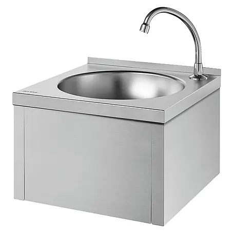 Delabie  Waschtisch Delabie Waschtisch SXS kpl. mit Selbstschl.-Ventil Edst. 1.4301 sat.
