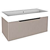 Camargue Vio Badmöbel-Set (Gesamtbreite Badmöbel: 100,6 cm, Kaschmir, Matt, Inklusive Kunststoffschale und 2 Hahnlöcher) | BAUHAUS