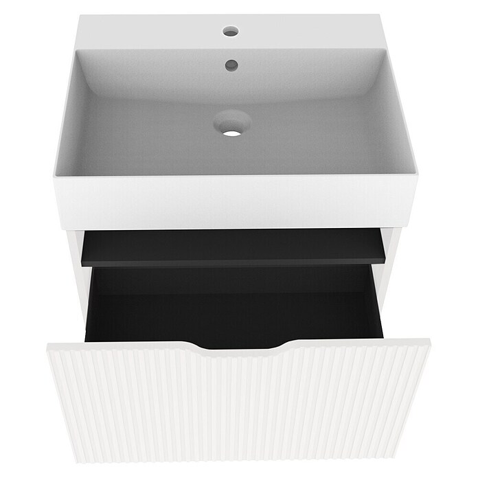 Camargue Vio Badmöbel-Set (Gesamtbreite Badmöbel: 61,5 cm, Weiß, Matt) | BAUHAUS