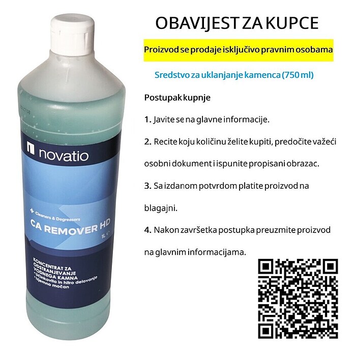 Sredstvo za uklanjanje kamenca CA Remover  (1 l) | BAUHAUS