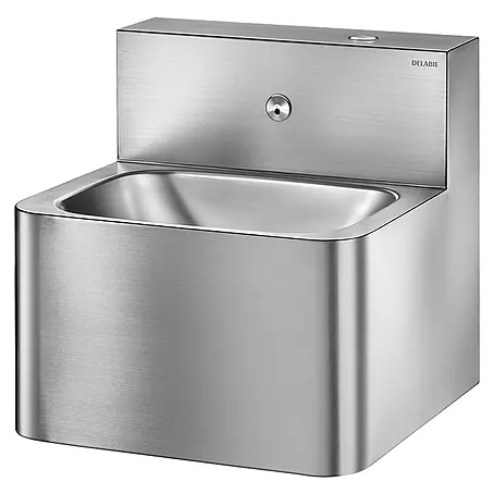 Delabie  Waschtisch Delabie WT TEK wandhängend mit integrierter Armatur Edst. 1.4301 sat