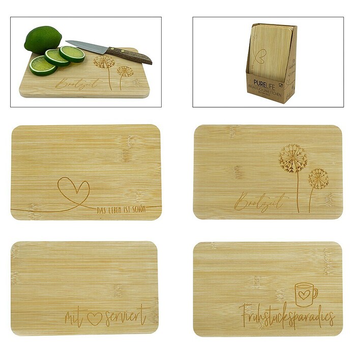 Schneidebrett (L x B x H: 22 x 14 x 1 cm, Holz, Braun) | BAUHAUS