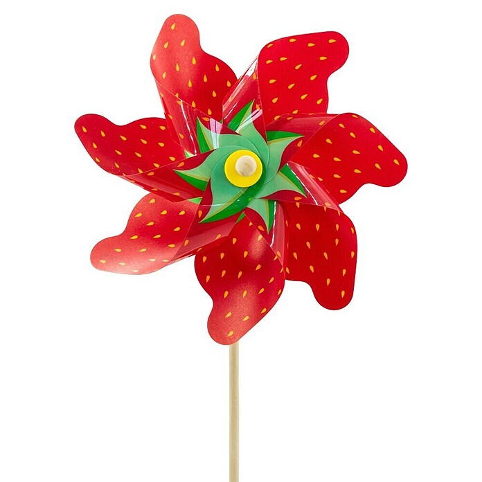 Windspiel Windrad (Höhe: 75 cm, Erdbeere, Holz) | BAUHAUS
