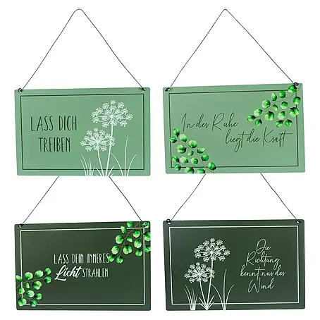 Deko-Schild Greenery