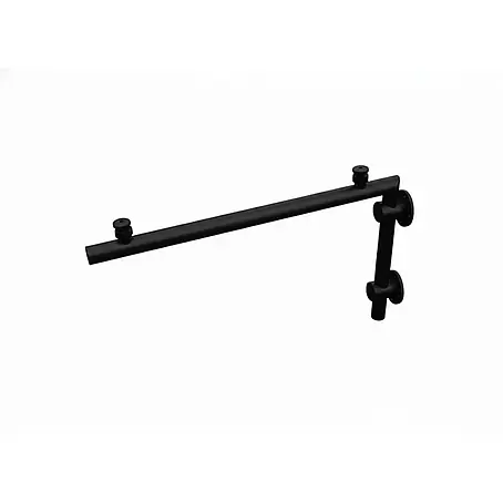 Glaszentrum Hagen  Vordach TYP-L-BK Glasvordach Edelstahl Halterung Schwarz